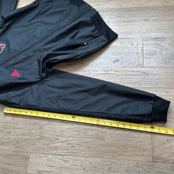 EUC Adidas MLS D.C. United Black Anthem Jacket Black/Red DP5020 Size Medium - Picture 7 of 9